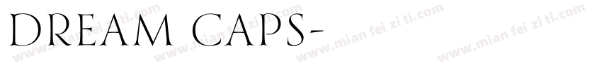 dream caps字体转换